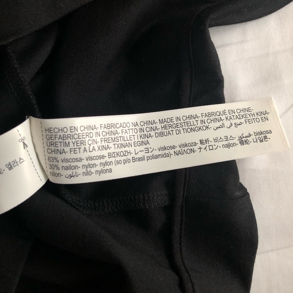 Massimo Dutti Long Black Dolman Sleeve Dress with Waist Ties - Picture 7 of 10